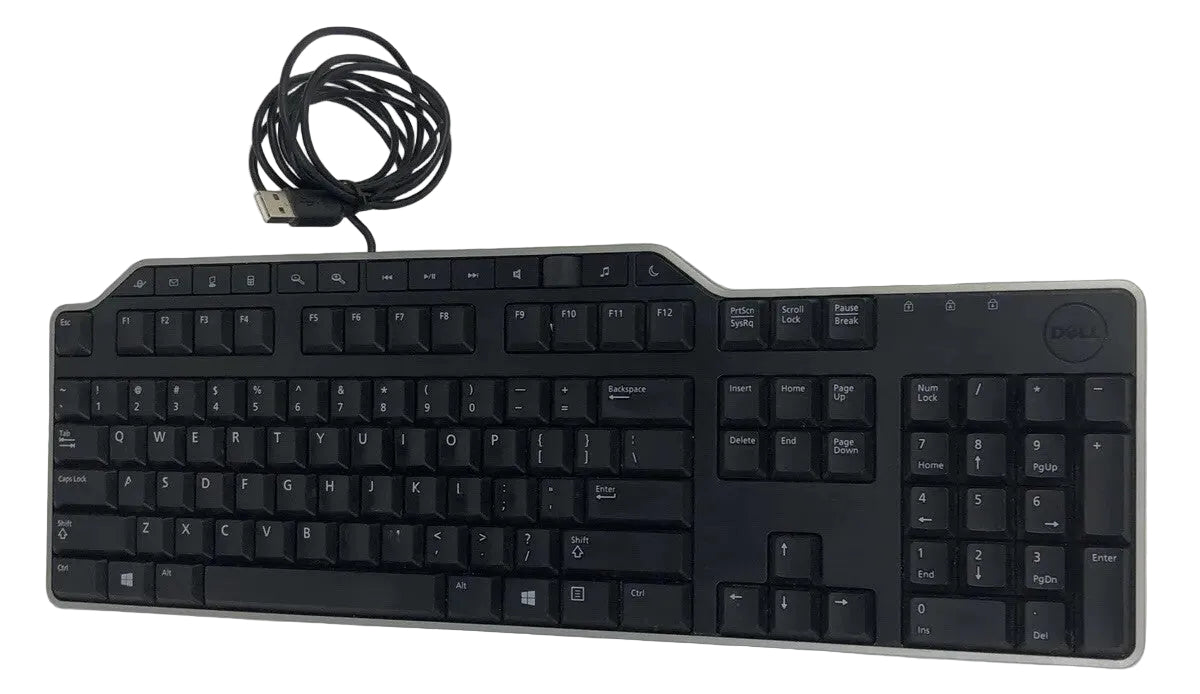 DELL M/N KB522 Wired Keyboard - Black Computer Keyboard USB Connected LOOK