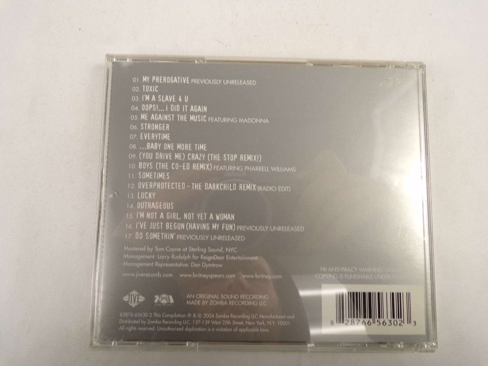 Brinty Spears Greatest Hits My Prerogative Toxic Im A Slave StrongerCD#53