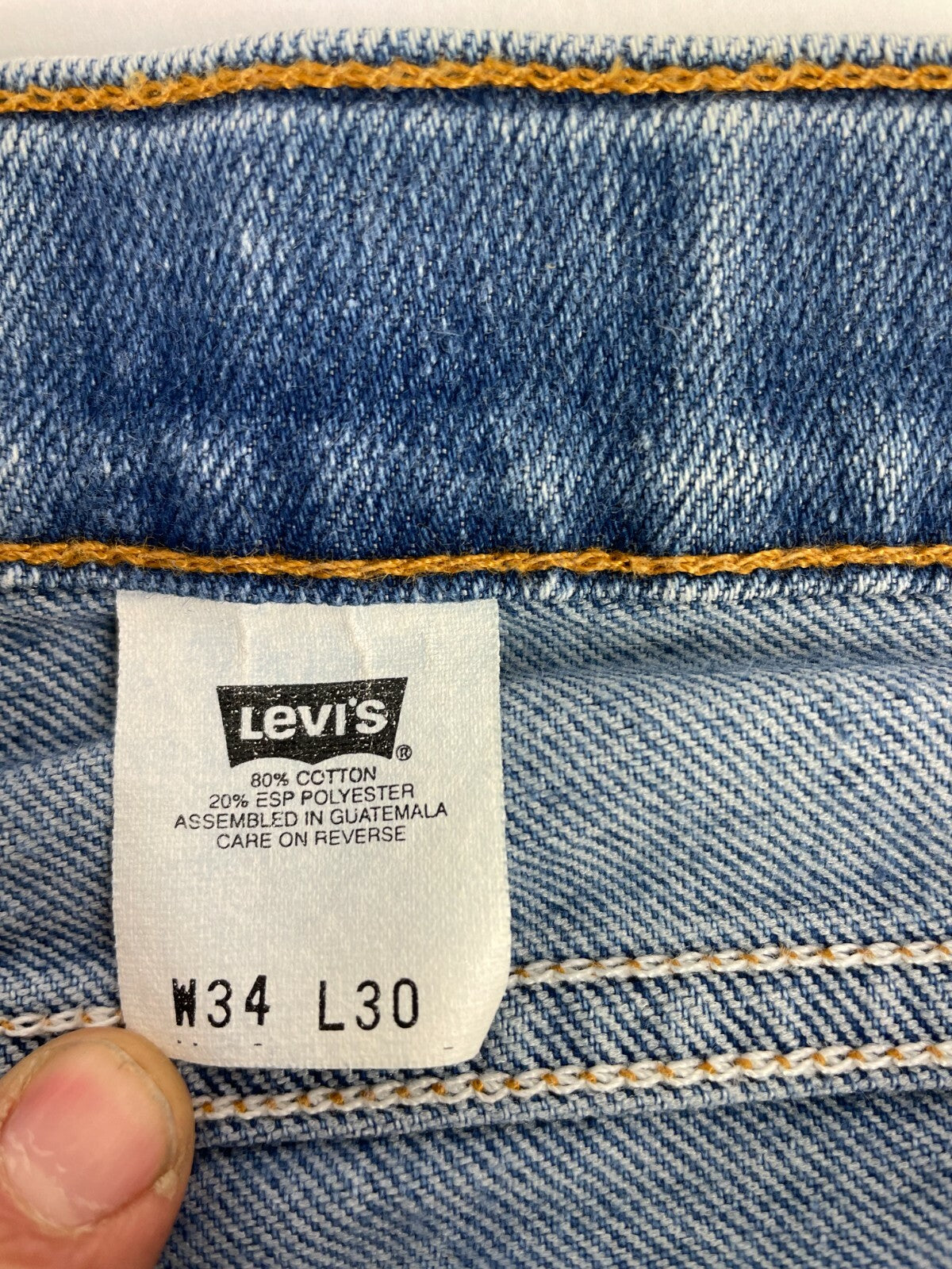 Levi's Men's Blue 501 Regular Fit Straight Leg Jeans Size W 34 L 30