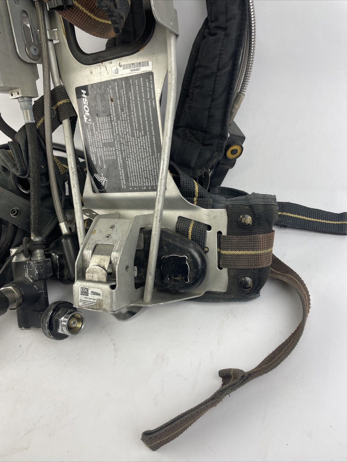 SCOTT SAFETY 4.5 4500 SCBA Air Pack Harness EZ-Flow Air Pak Plus with Sensor i