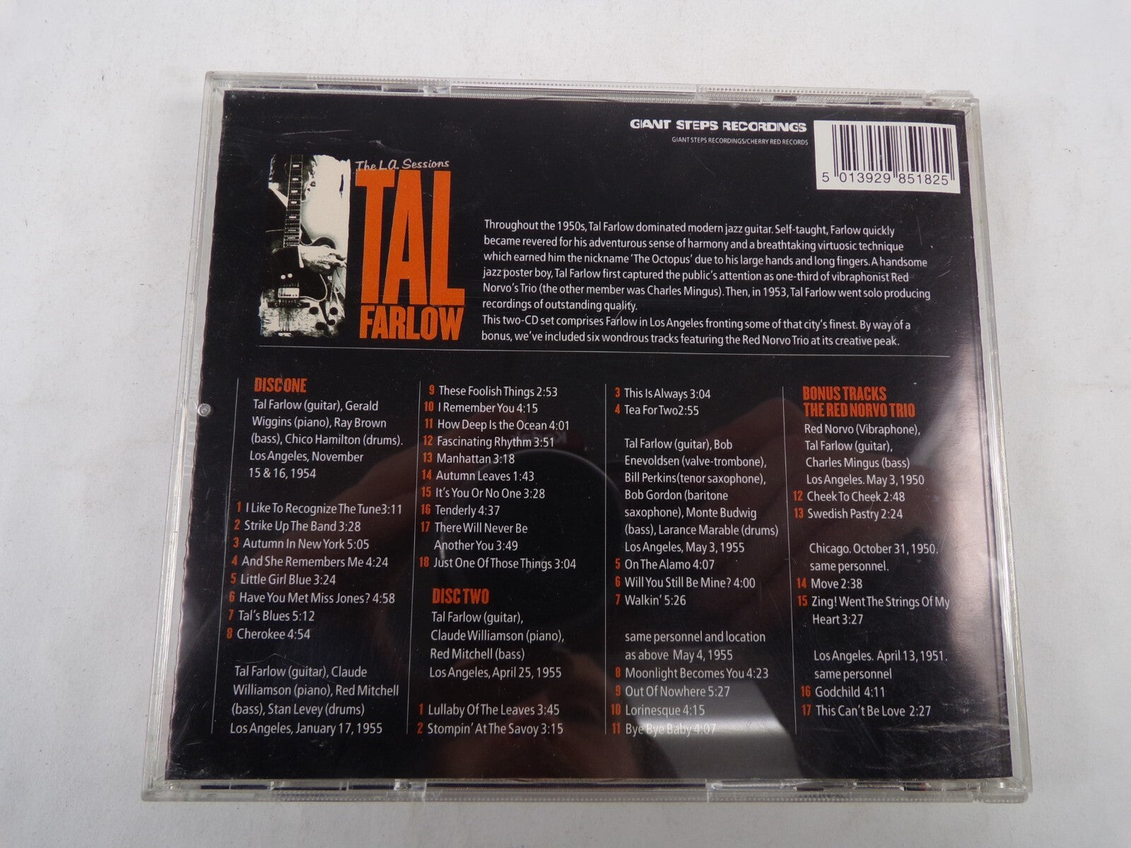 The Farlow The L.a. Sessions Cherokee This Is Always Move Godchild CD#56