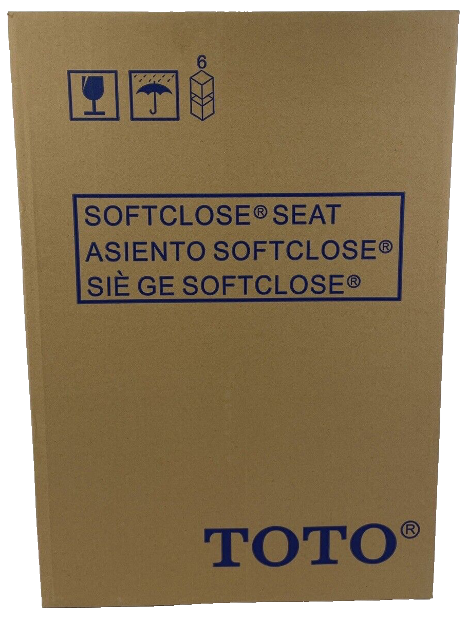 Toto SS204#11 Colonial White High Gloss Polypropylene Oval Soft Close Seat NIB