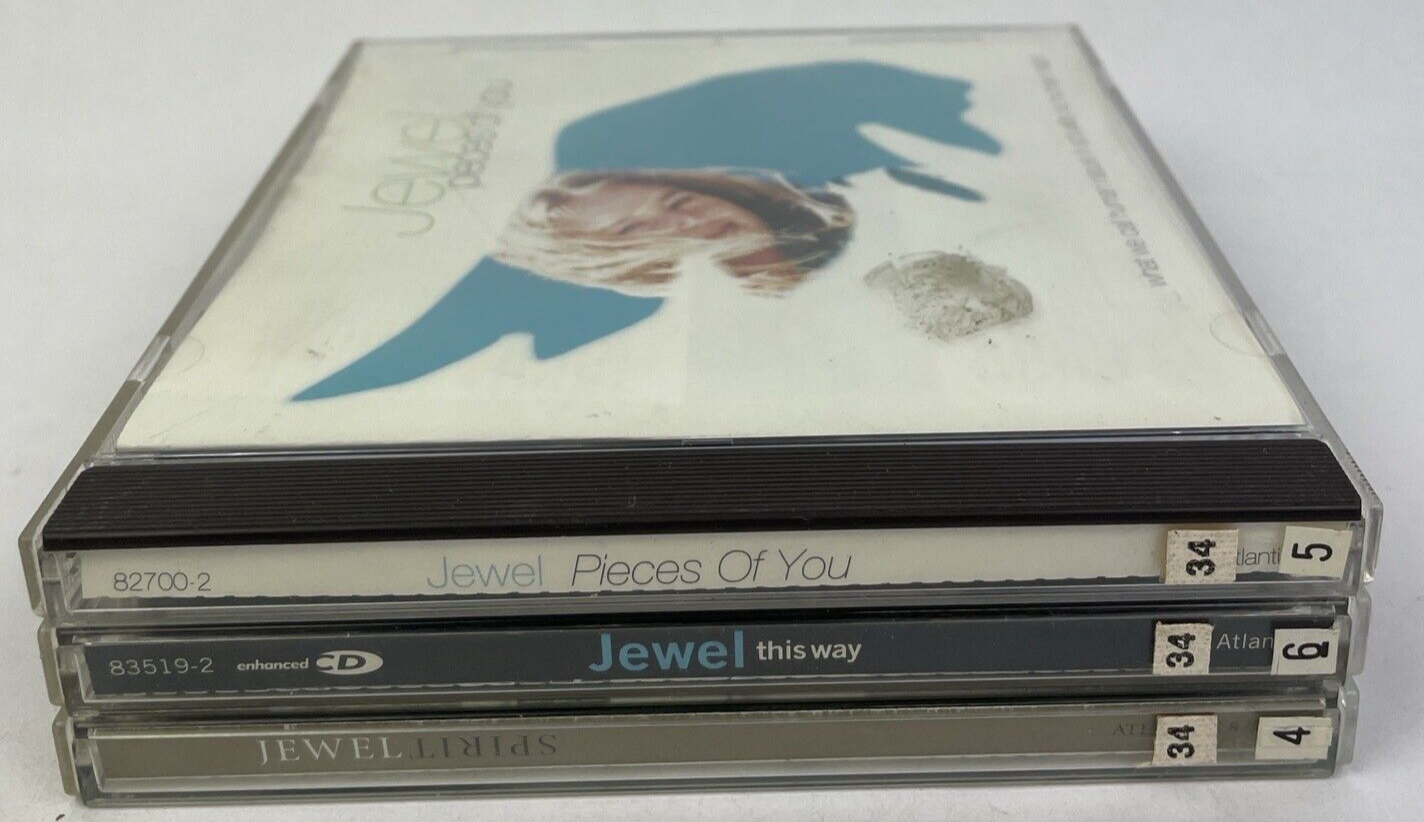 3 x Jewel Audio CD Lot - this way 2001 - Pieces of You 1994 - SPIRIT 1998 - JK