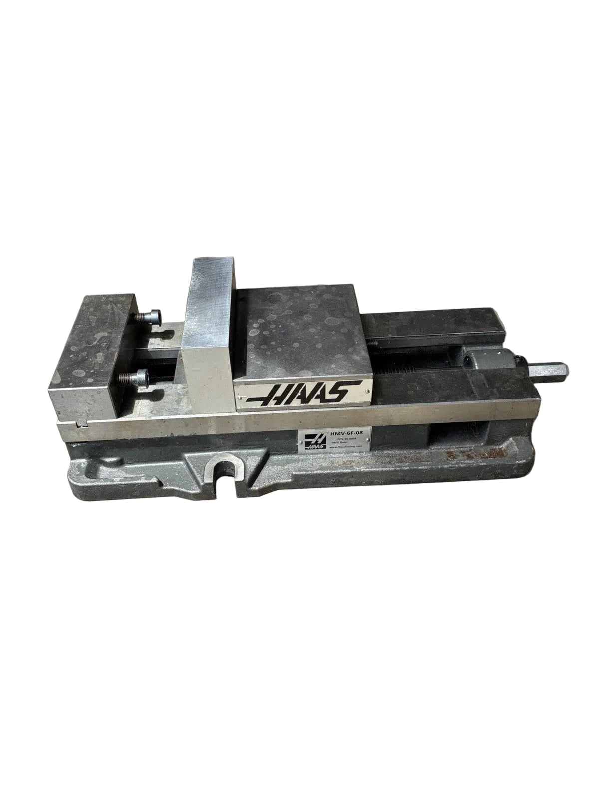 Haas HMV-6F-08 6" CNC Milling Machine Vise 8" Opening P/N 05-0002 Fixed Jaw