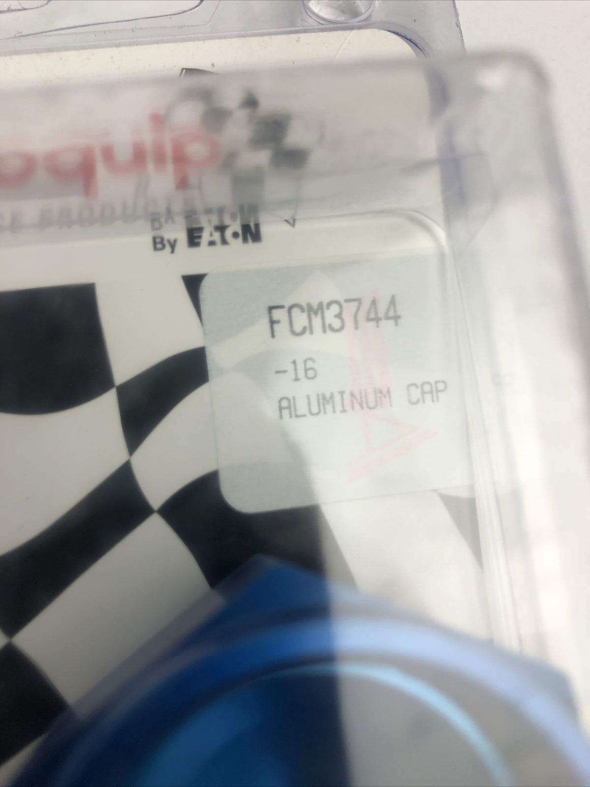 Eaton Aeroquip Fitting - Cap - 16 AN - Aluminum - Blue Anodize - FCM3744