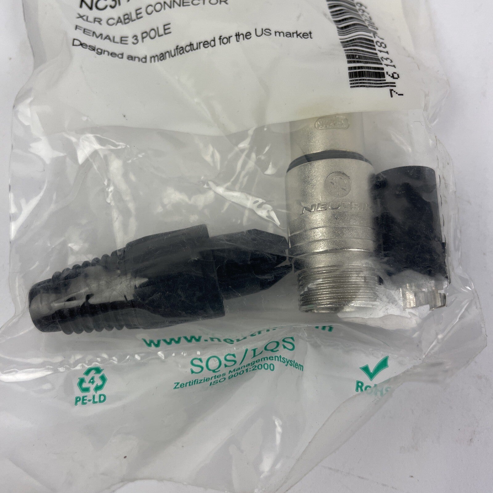 OEM Neutrik NC3FX 3 Pin Female XLR Mic Connector - Brand New * Sealed