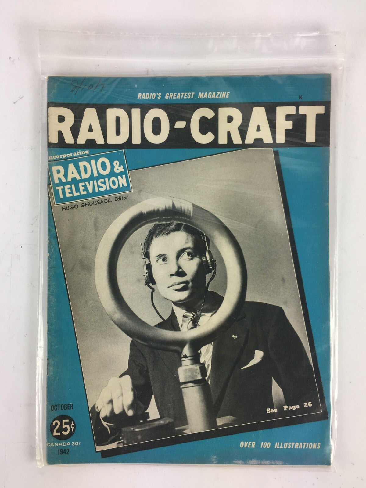 October 1942 Radio Craft Magazine Radio and Television Over 100 illustrations