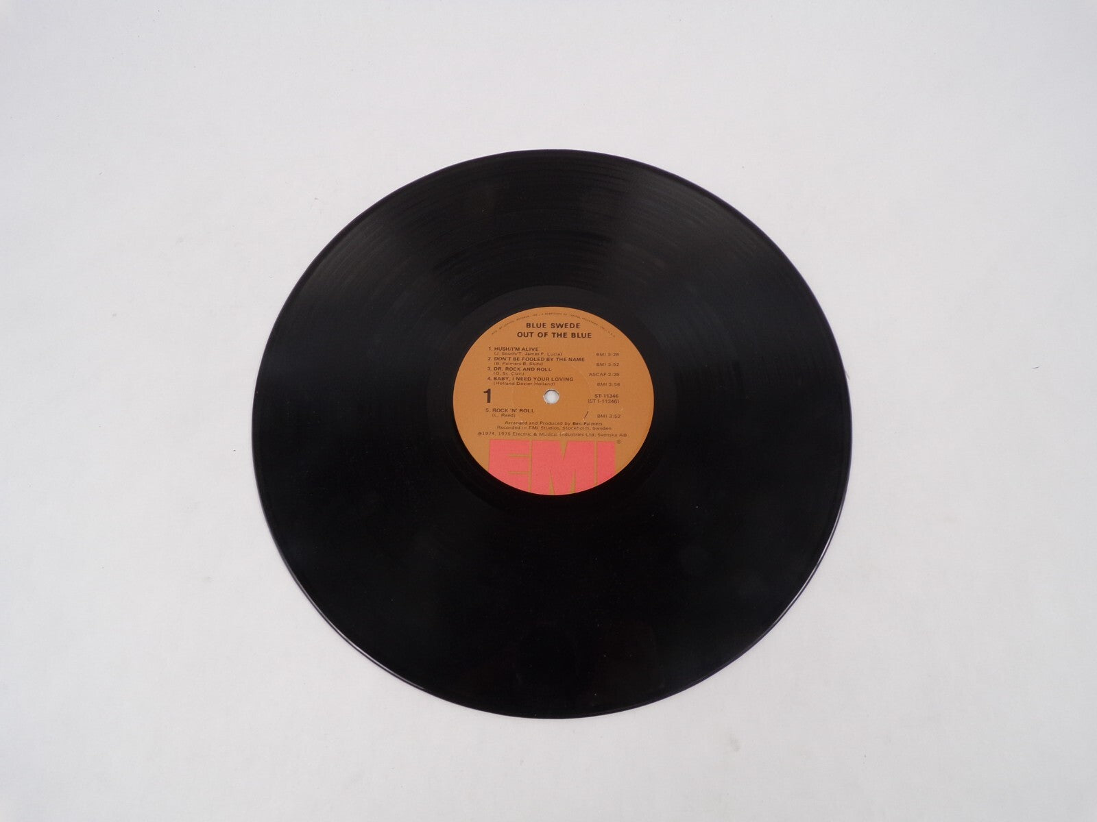 Blue Swede Out Of The Blue Hush/I'm Alive Rock 'N' Roll Vinyl Record