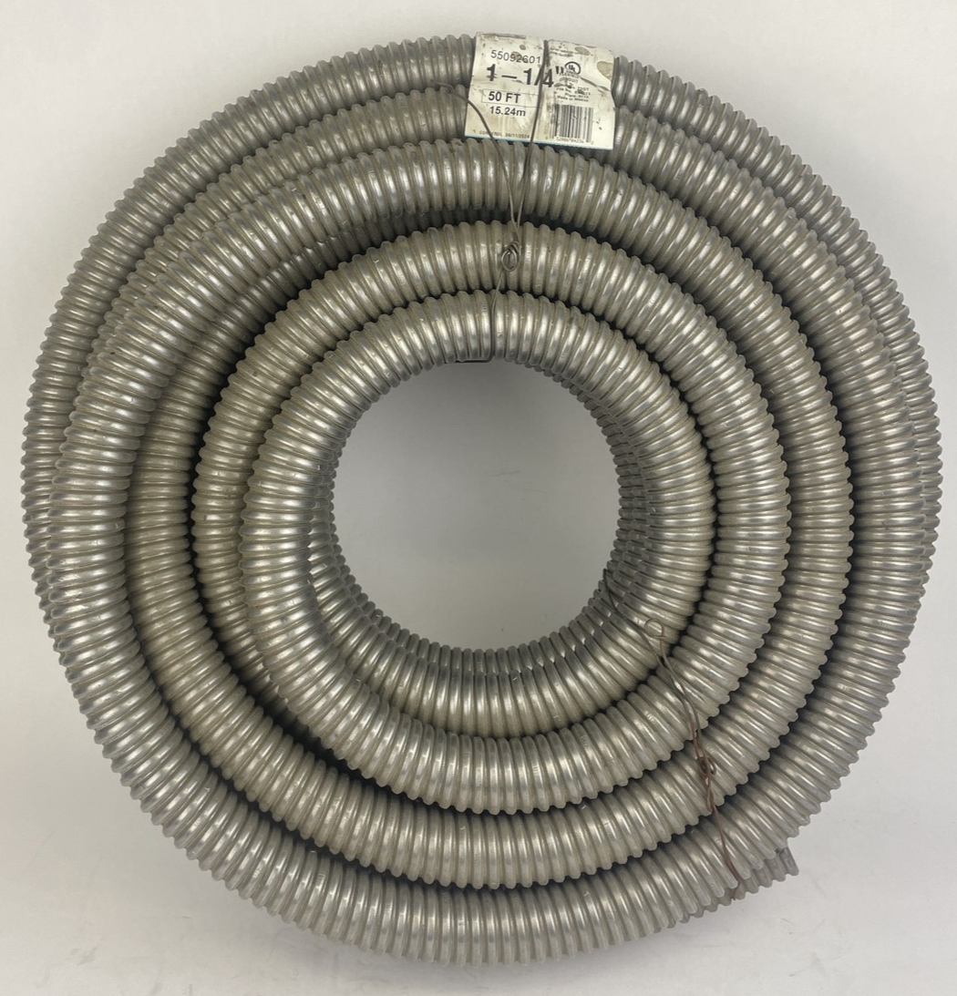 NOS Southwire 50' 1-1/4" Flexible Aluminum Conduit Type RW Reduce Wall