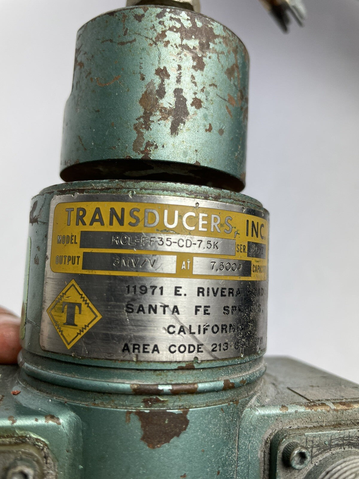 Transducers, Inc RCL-FF35-CD-7.5K Load Cell Transducer
