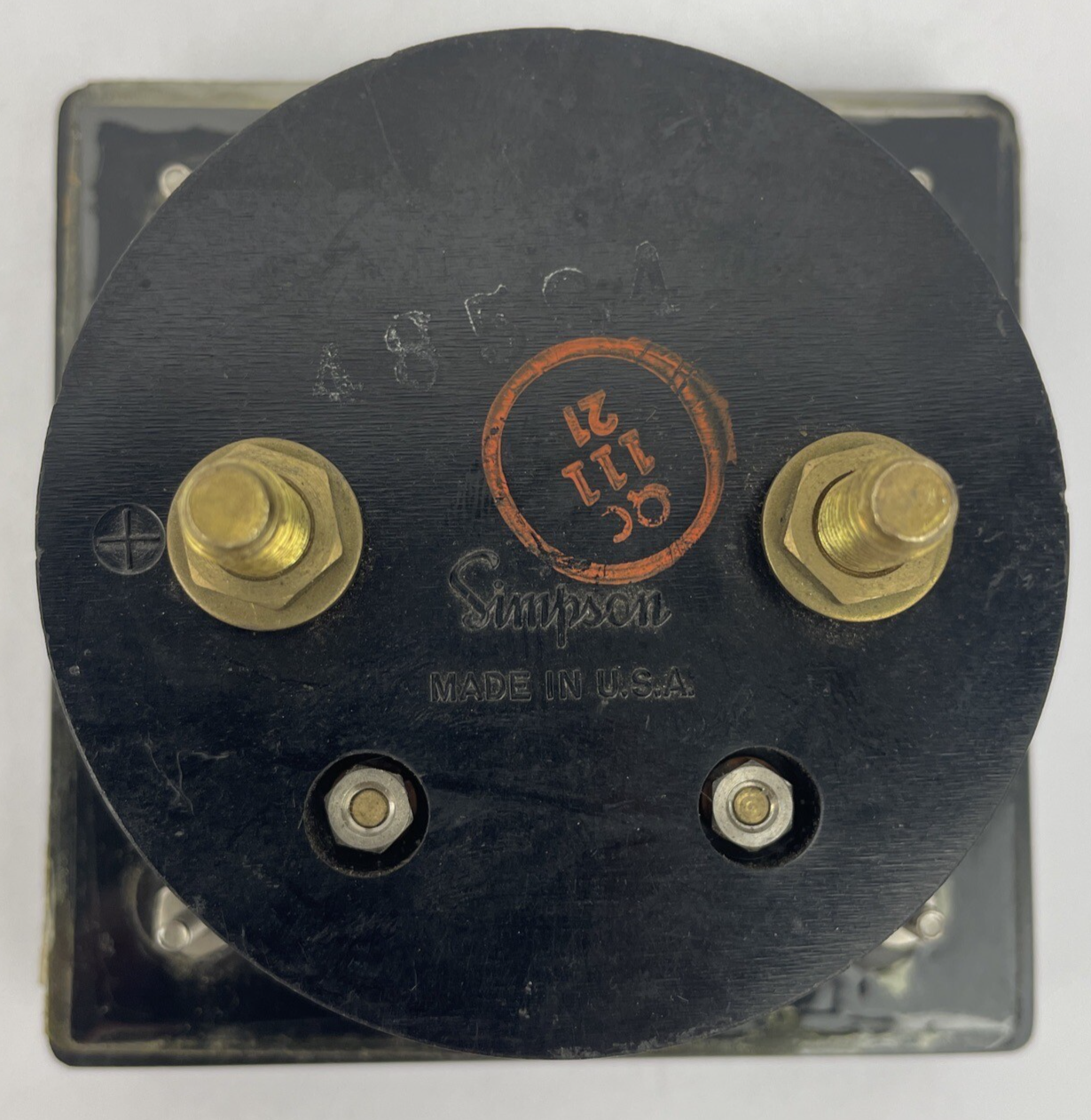 Vintage Simpson DC Panel Meter Microamperes 0-50 * Made in the U.S.A
