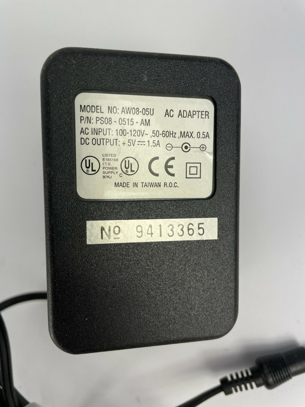 Genuine Ac Adapter AW08-05U Output 5 V 1.5 A Power Supply Adapter A59
