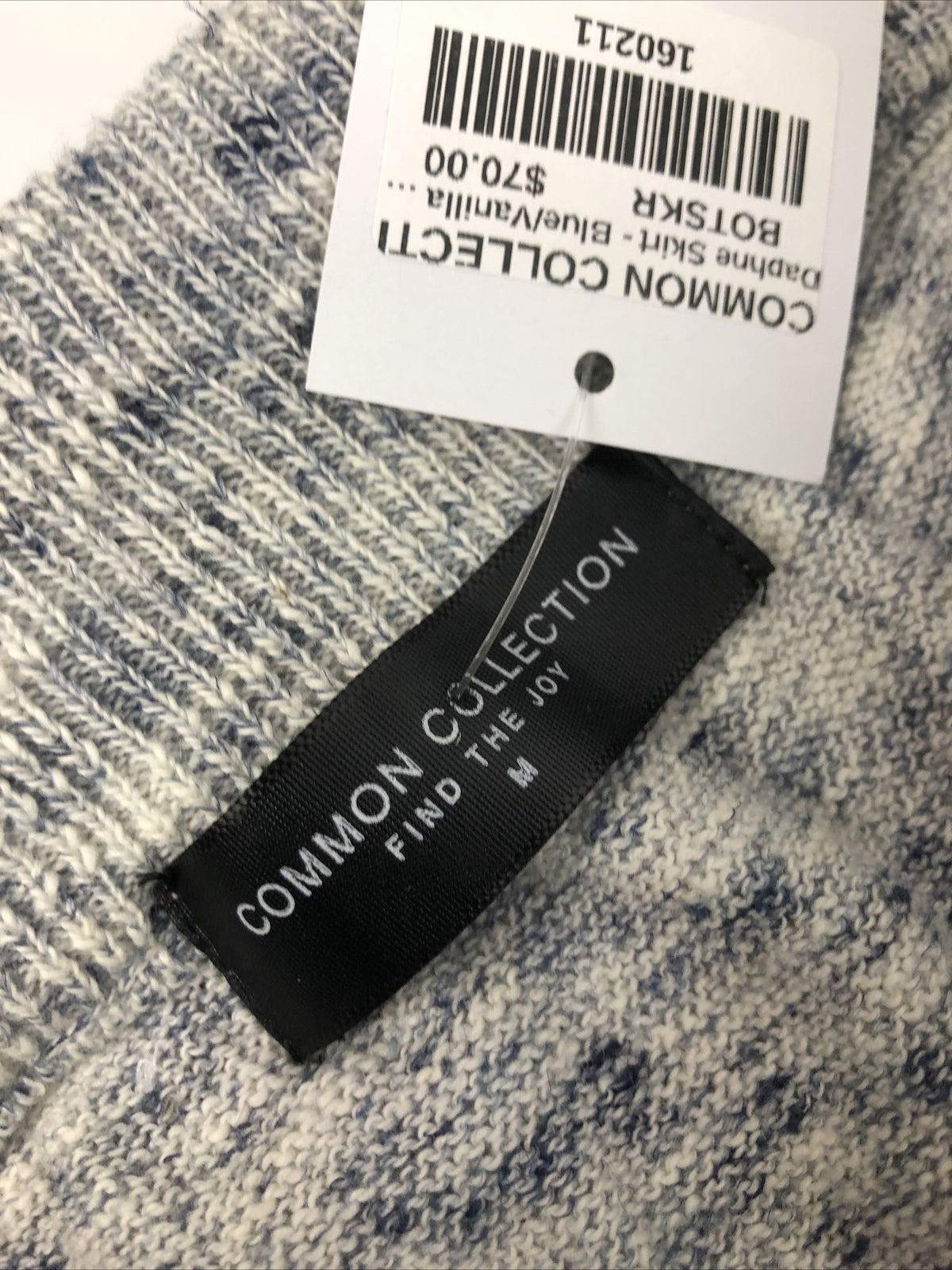 Common Collection Find the Joy Ladies' Medium Blue/Vanilla Elastic Daphne Skirt