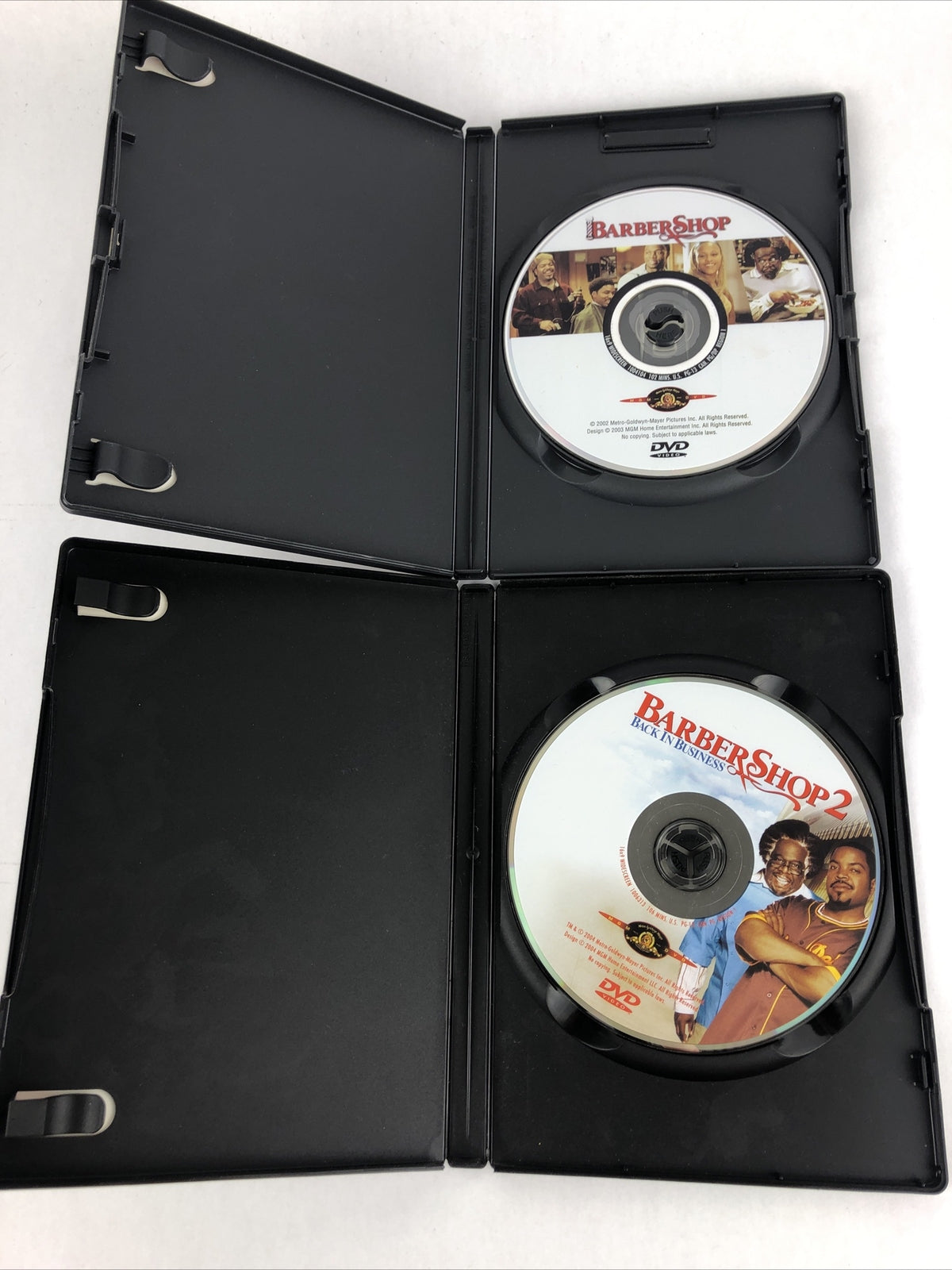 Barber Shop 1 & 2 LOT Back In Business DVD Movie Ice Cube Cedric The Entertainer