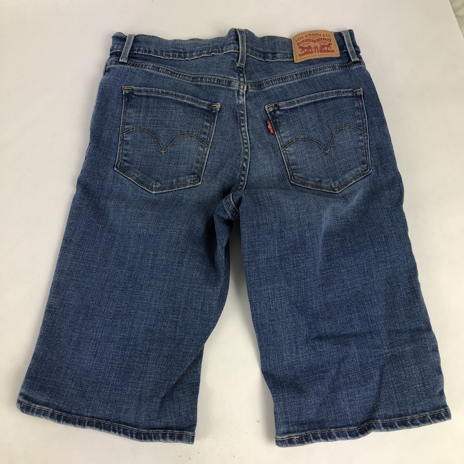 Levi’s Denim Stretch Fit Shorts Zipper Fly Levis Women's Size 27 - Daisy Dukes