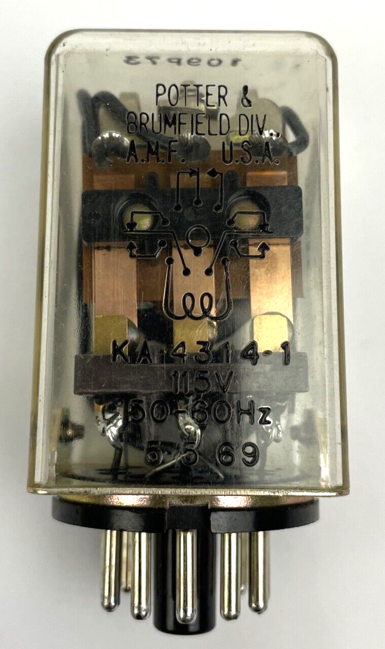 Potter & Brumfield Division U.S.A. KA-4314-1 50-60Hz 115V 5 5 69 NOS - LOOK
