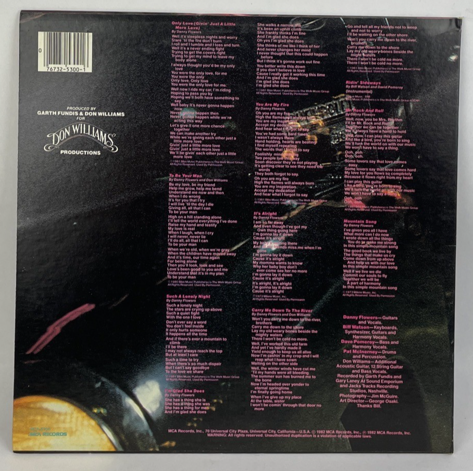 The Scratch Band featuring Danny Flowers LP Vinyl Record 1982 MCA Records - VGC