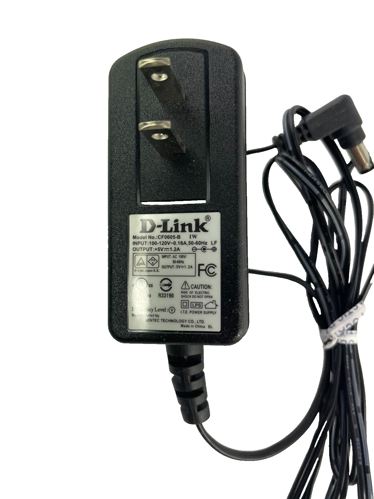 Geniune Dlink Model CF0605-B Output 5V 1.2A AC Power Supply Adapter #A71