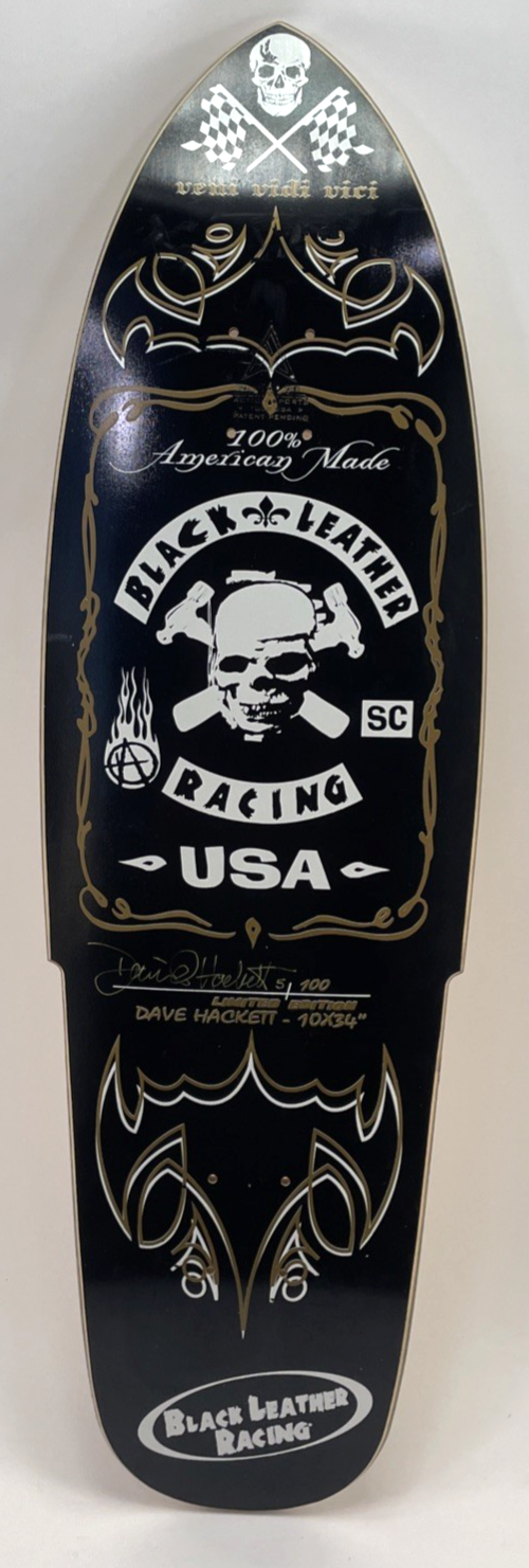 Black Leather Racing Limited Edition Dave Hackett #5/100 Signed By Dave Hackett
