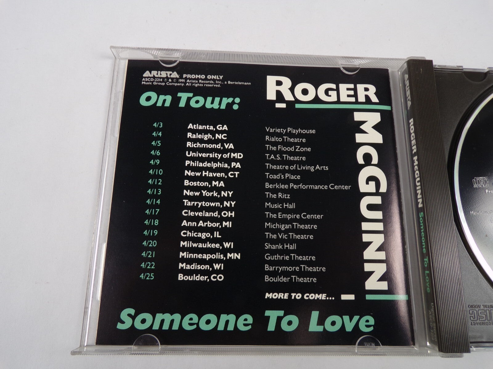 Roger Mcguinn Someone To Love Car Phone Variety Playhouse Rialto Theatre CD#22