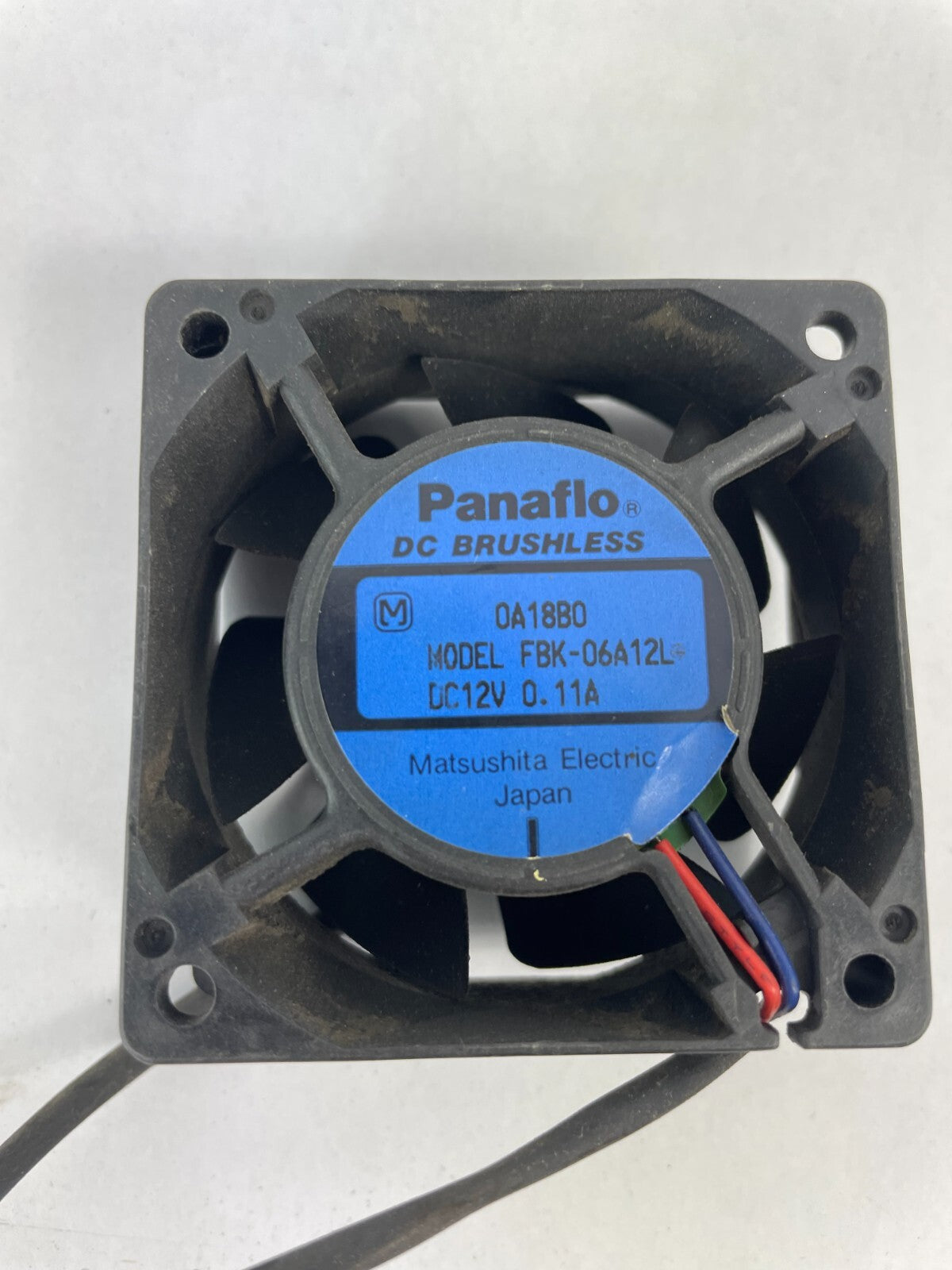 Panaflo DC Brushless FBK - 06A12L Matsushita DC12V 2 - Wire CPU Cooling Fan