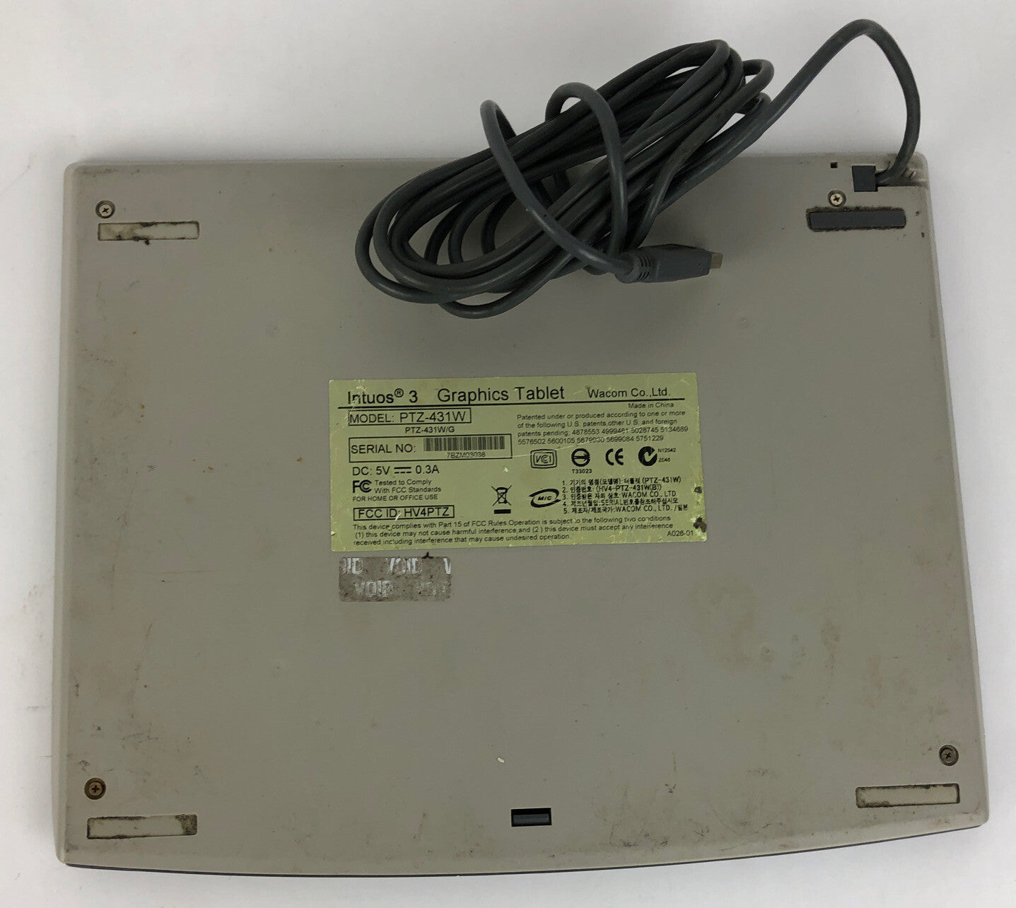 WACOM Intuos 3 PTZ-431W Graphics Tablet PAD ONLY 4.5" x 6.5" Free shipping