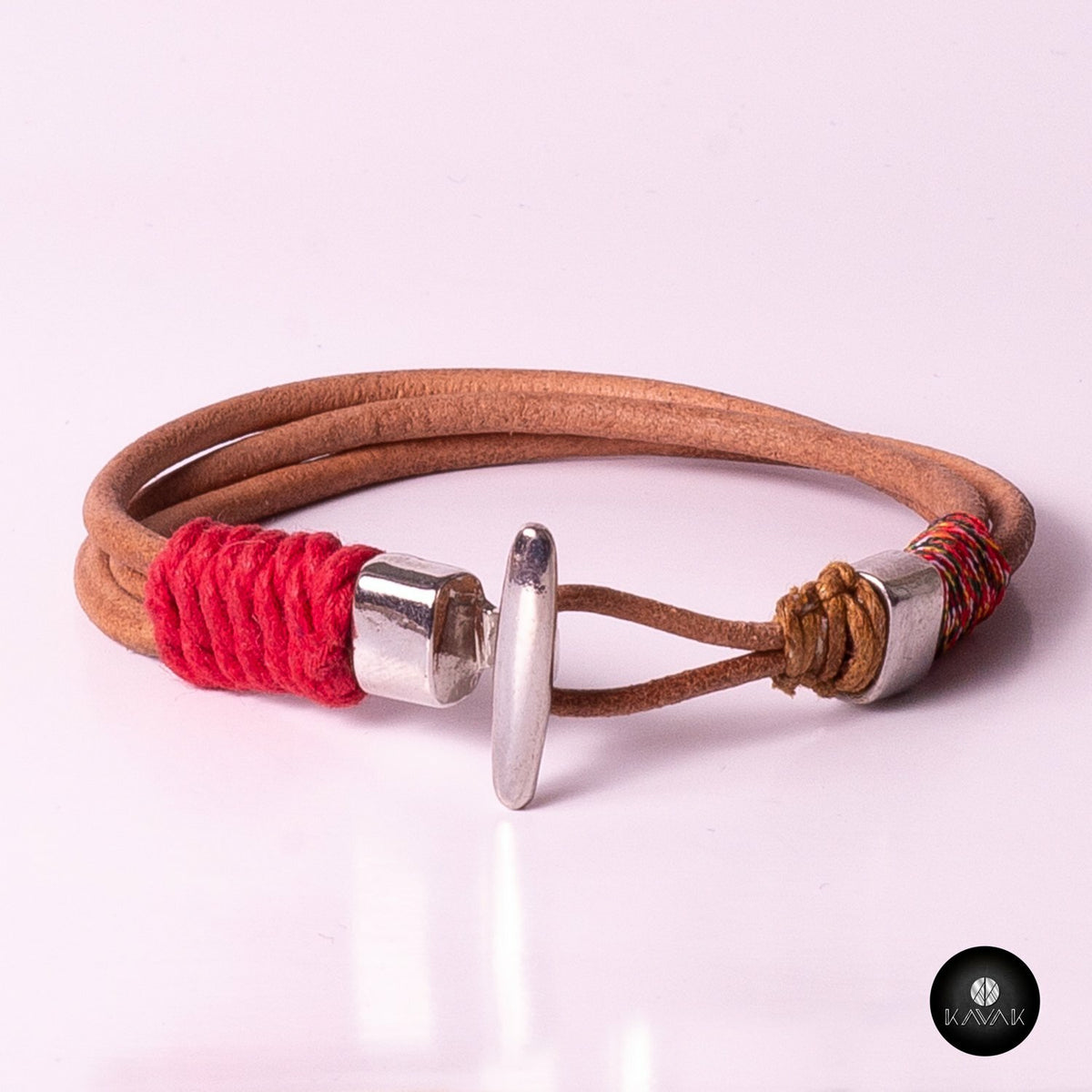 Kavak - Handmade Braided Leather Cords Adjustable Men's Bracelet