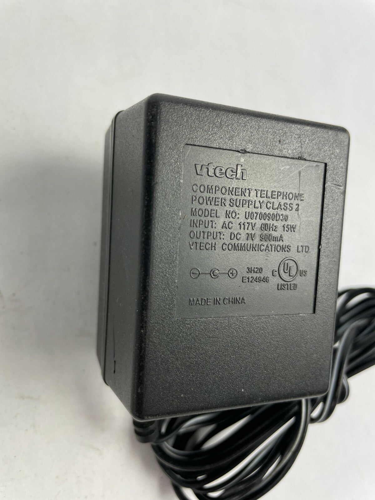 Genuine Vtech U070090D30 AC Adapter Output 7 V 900m A Power Supply Adapter A40