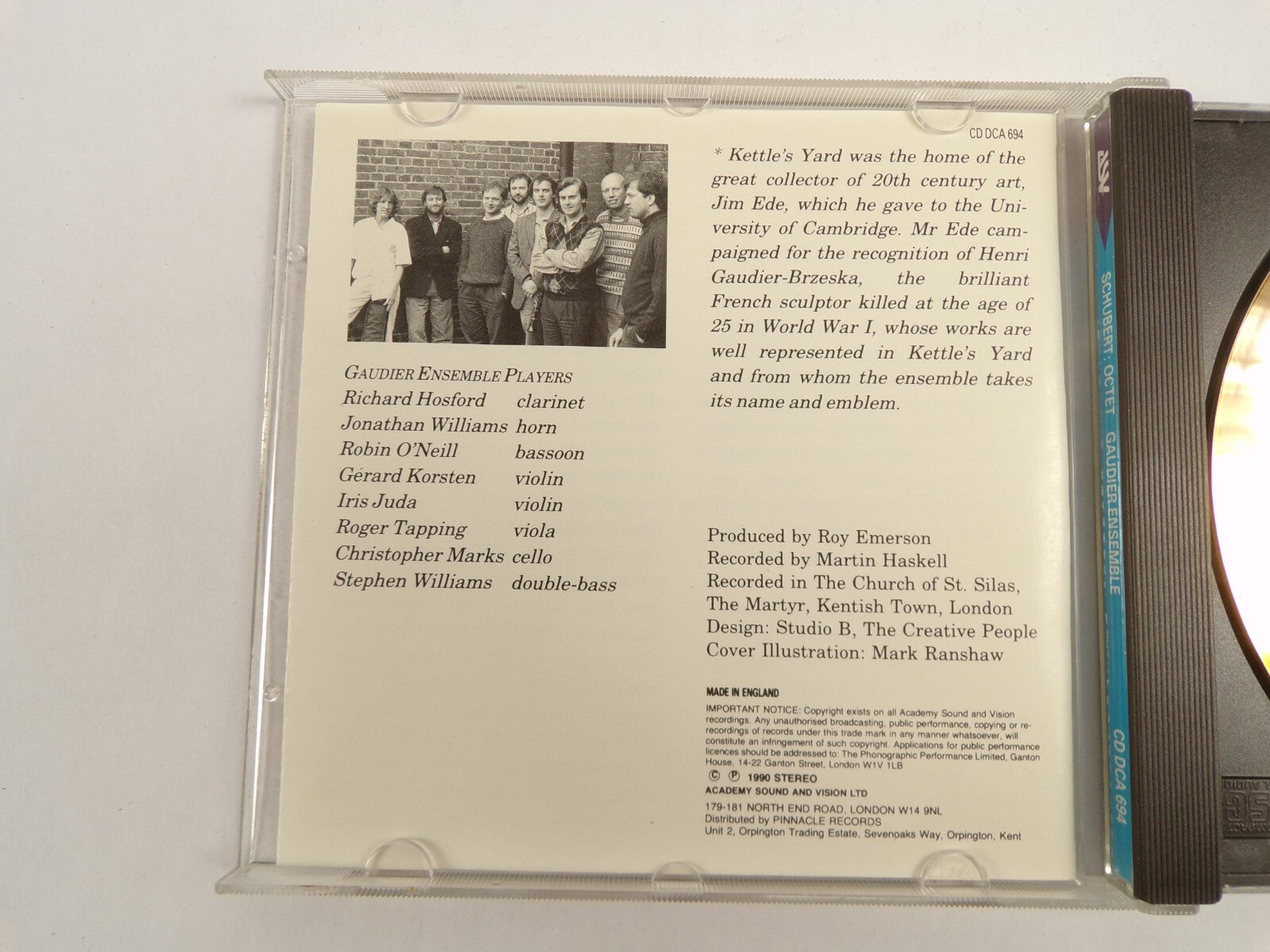 Octet Gaudien Ensemble First Movement Adagio Allegro Fourth Movement CD#50