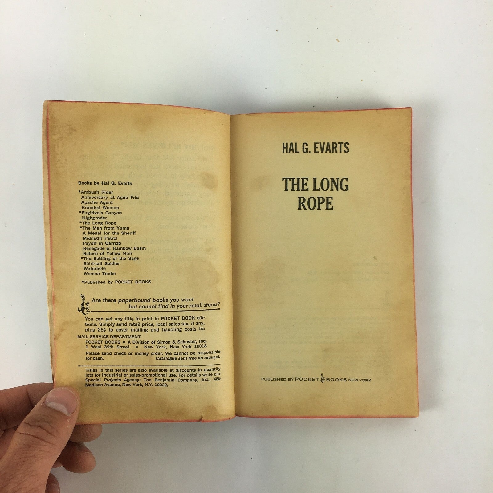 The Long Rope Hal G.Evarts Three men and a woman stalked by a killer