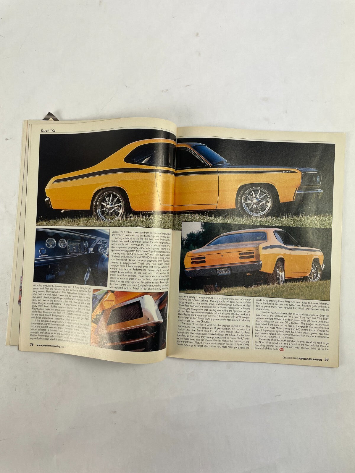 December 2002 Hot Rodding Magazine Steet Machine Of The Year Mustang Tire Track