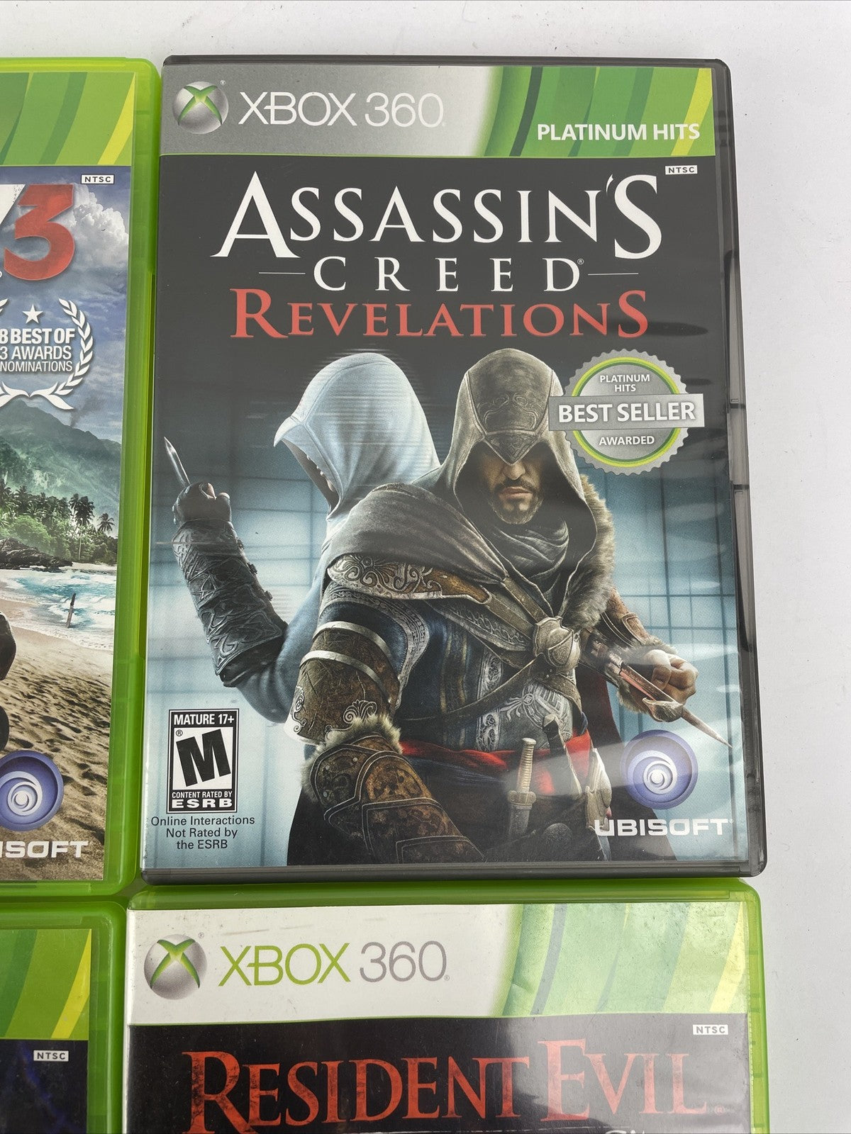 6 x XBOX 360 Action War Game Lot Complete W/ Manuals Resident Evil, Gears of War