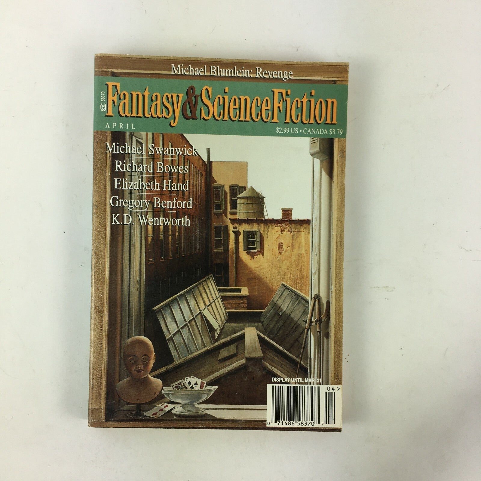 April Fantasy & Science Fiction Magazine Michael Swanwick Richard Bowes lizabeth