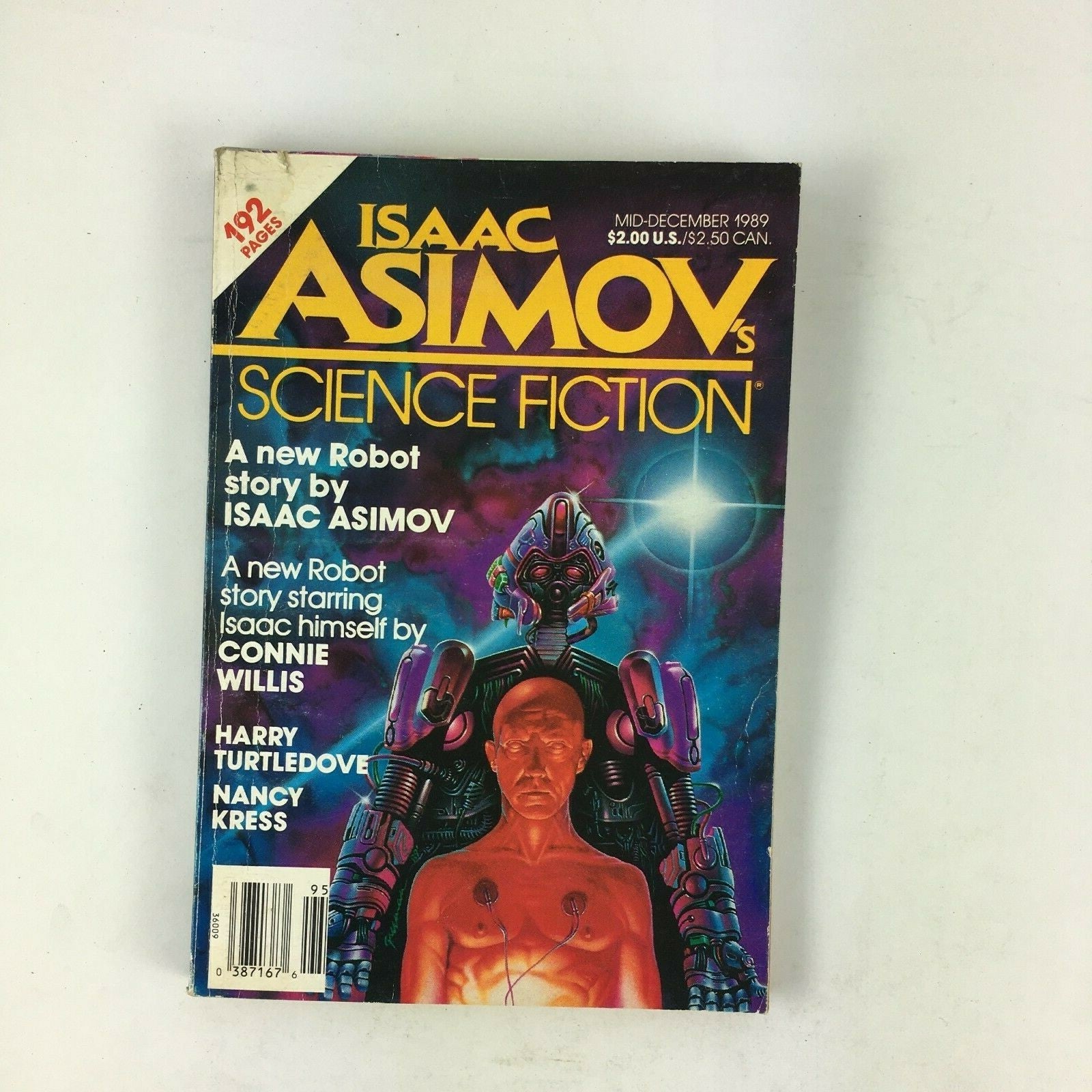 December 1989 Isaac Asimov's Science Fiction Magazine Connie Willis Nancy kress