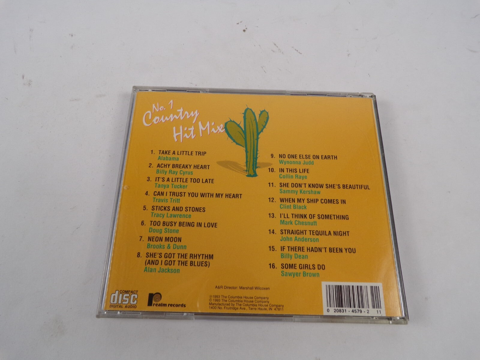 No Country Hit Mix Alabama John Anderson Clint Black Brooks& Dunn Mark CD#16