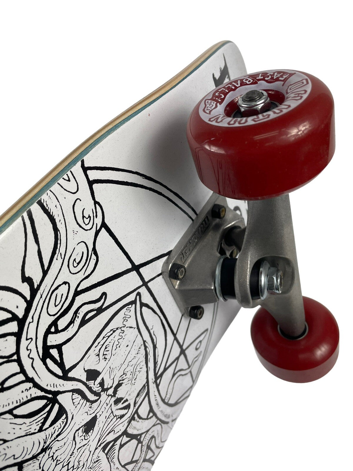Death Skateboards Calow Gate Skulls complete skateboard 8.9 x 32.5-inch pool shape with ready-to-ride setup.