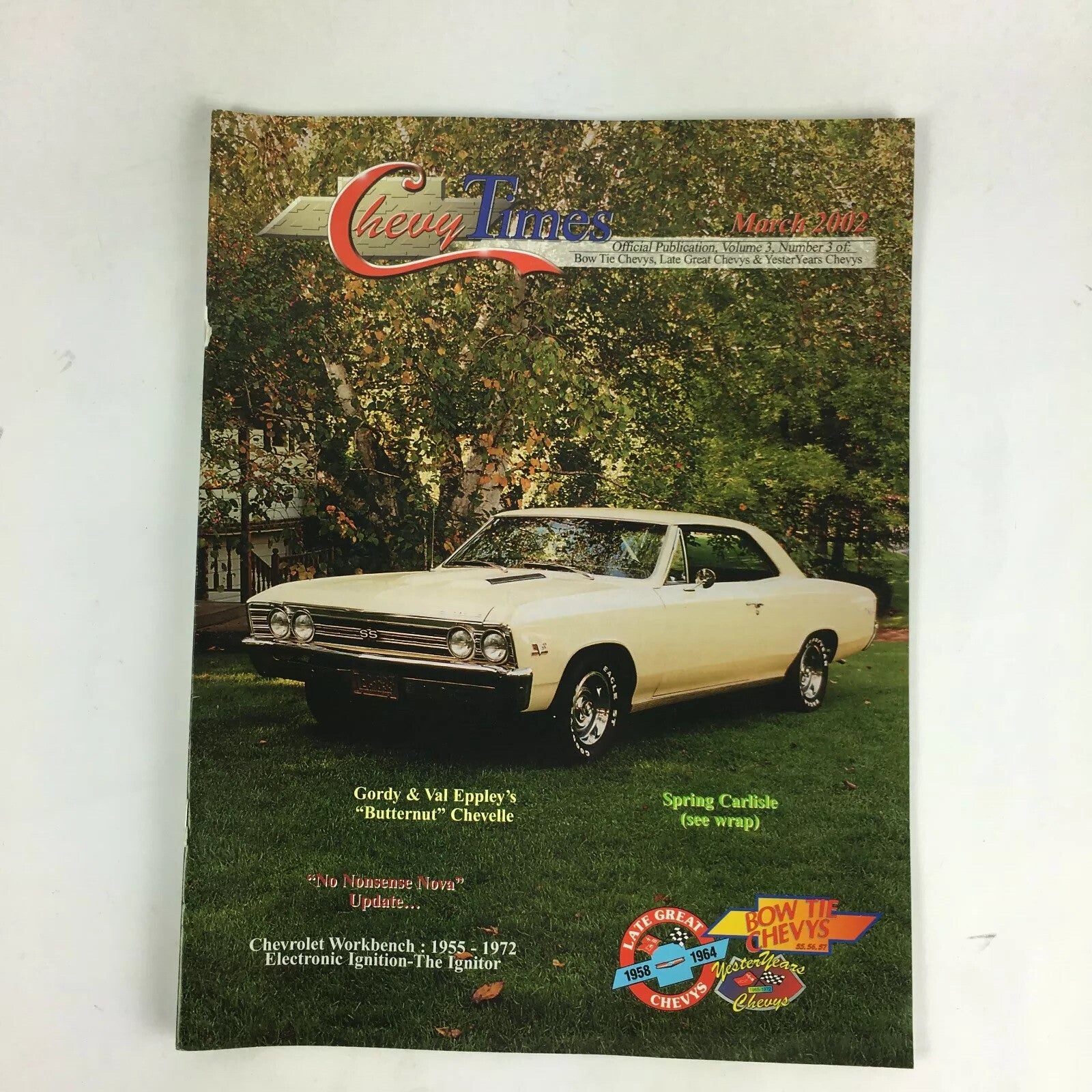 March 2002 Chevy Times Magazine Gordy & Val Eppley's Butternut Chevelle