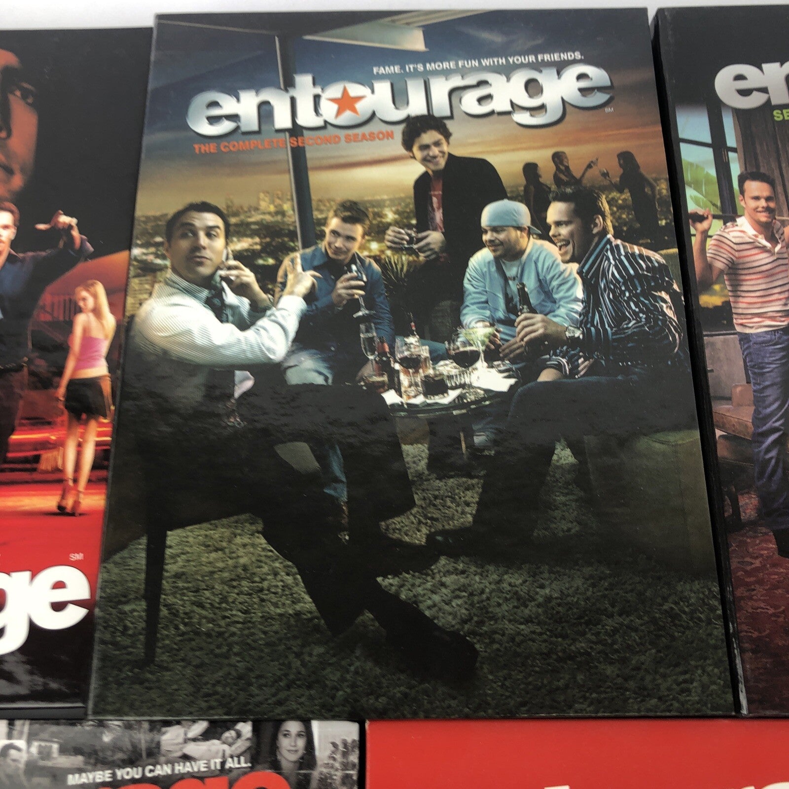 Entourage HBO Series DVD Set Lot Complete Seasons 1-4 - MINT CONDITION