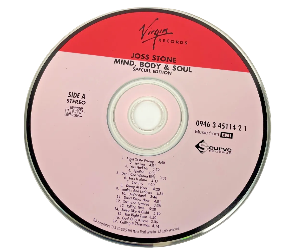 Joss Stone's second studio album, Mind, Body & Soul Digital Audio CD Virgin 2005