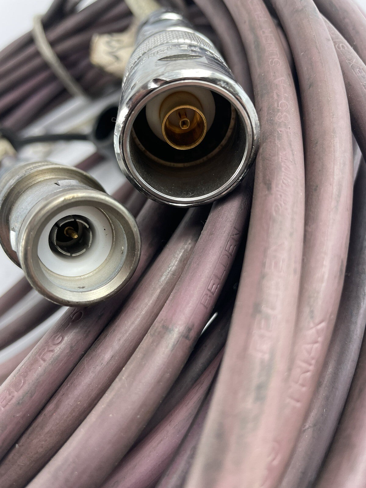 ADC Commscope TCP-B38 ProAx Triaxial Male & Female 80' Camera Connector 75 ohm