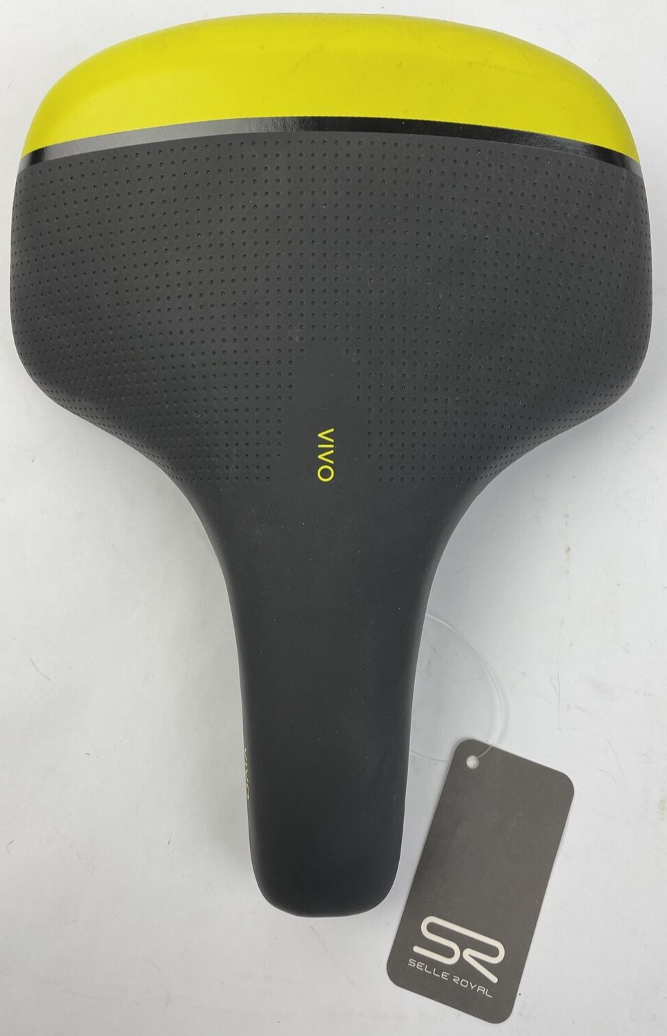NWT Selle Royal VIVO Bicycle Saddle Black w Yellow Accents Model 1504URN LOOK