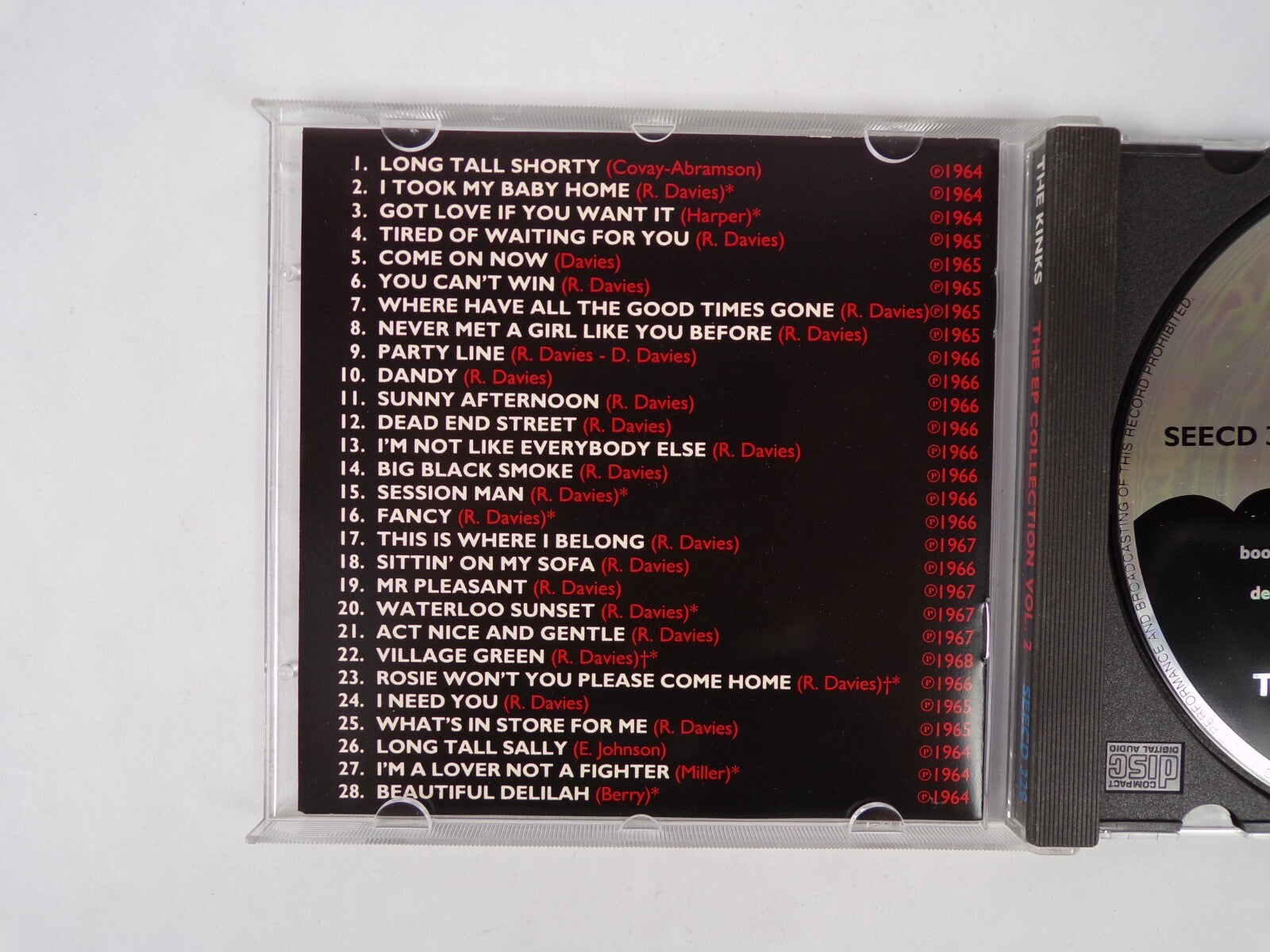 The Kinks Greatest Hits CD #9