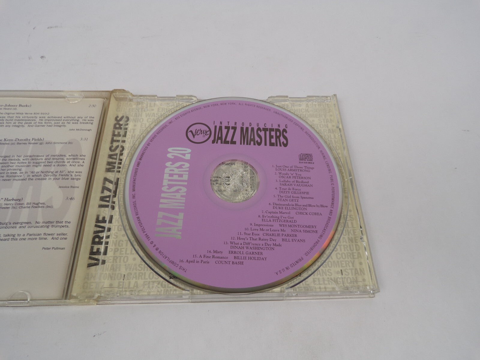 Jazz Masters Just One Of Those Things Woody N You Lullaby Of Birdland CD#67
