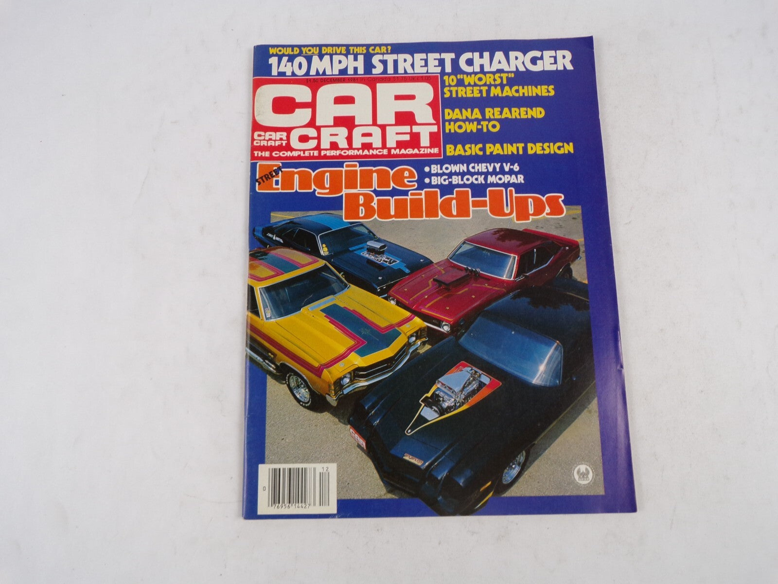 December 1981 Car Craft Engine Build-Ups 140 MPH Street Charger Blown Chevy V-6