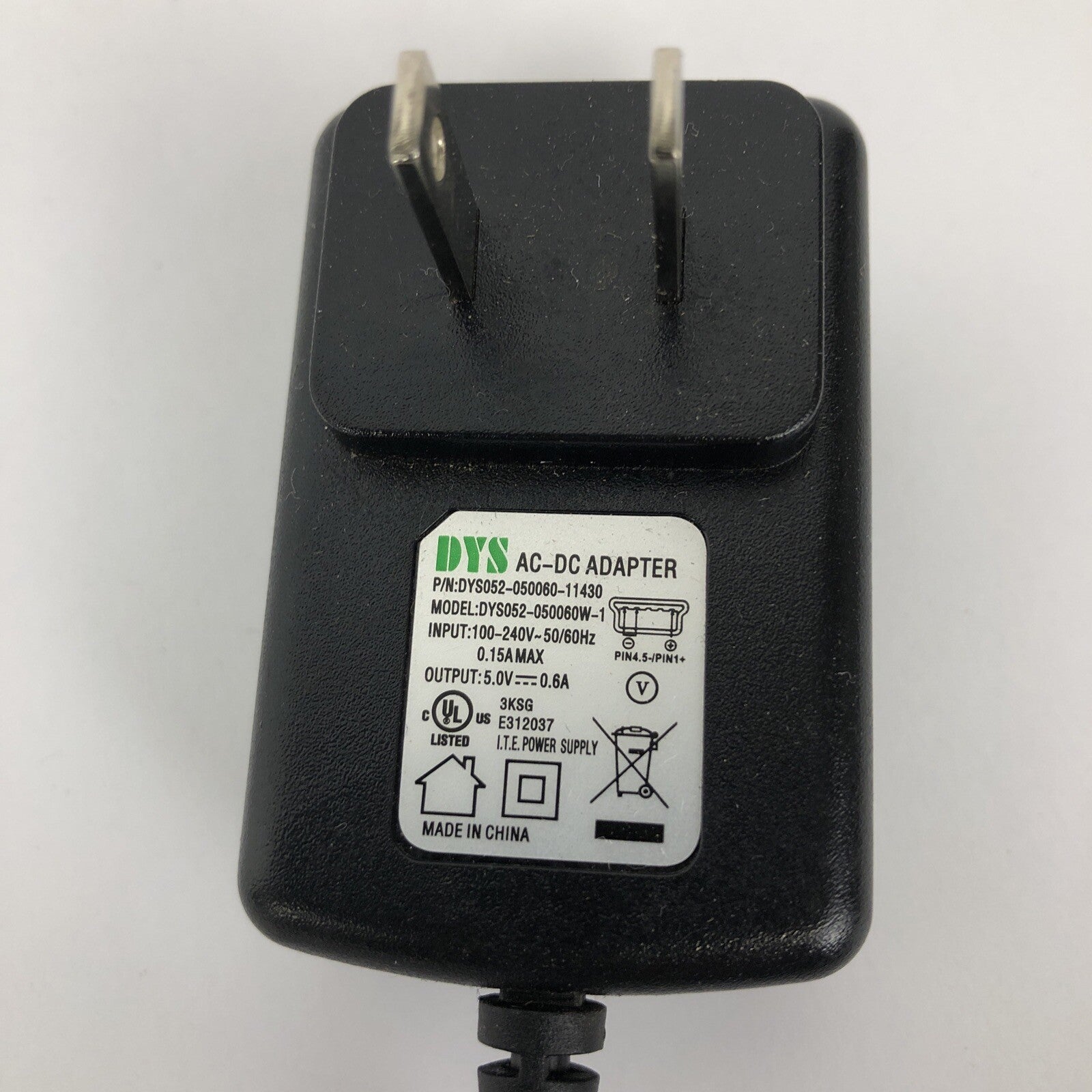 DYS DYS052-050100-10414B AC-DC Adapter DYS052-050100W-1 A75