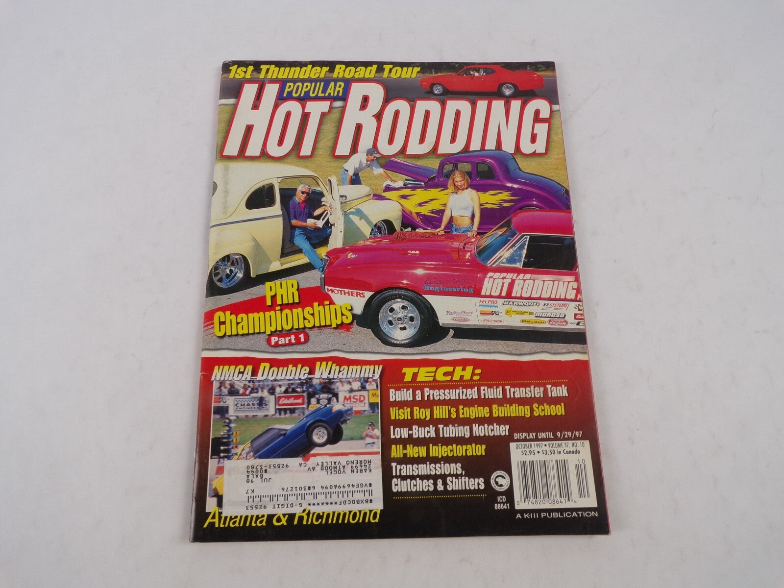 October 1997 Hot Rodding Magazine 1st Thunder Road Tour PHR Championships NMCA