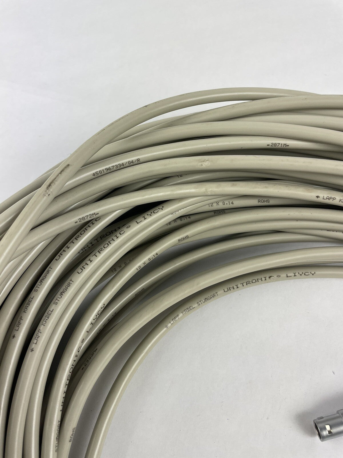 10pin FGG1B Female LAPP UNITRONIC LiY 24 AWG Multiconductor Cable 50m 164"