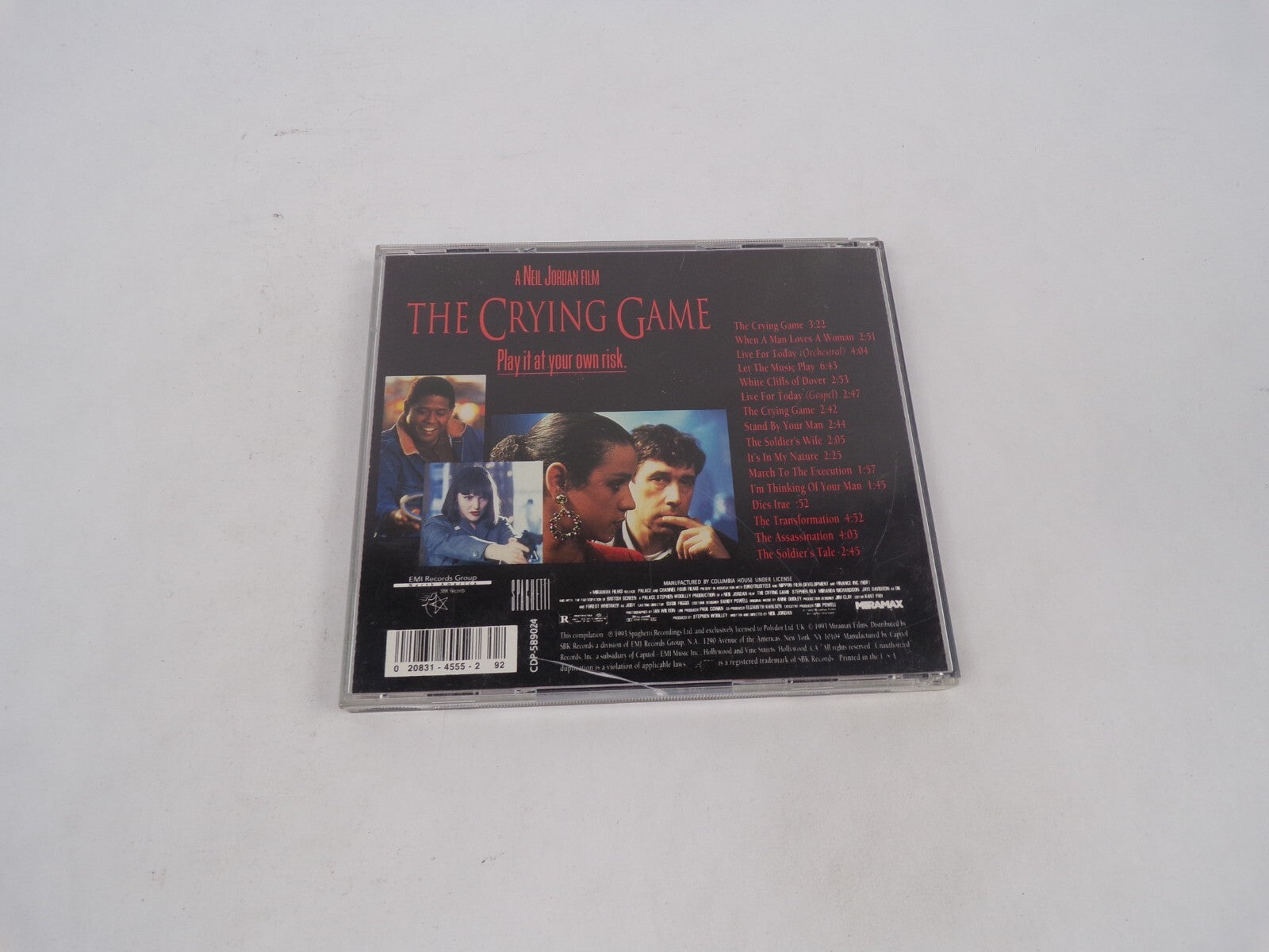 A Neil Jordan Film The Crying Game Play It At Your Own Risk When A Man LoveCD#69