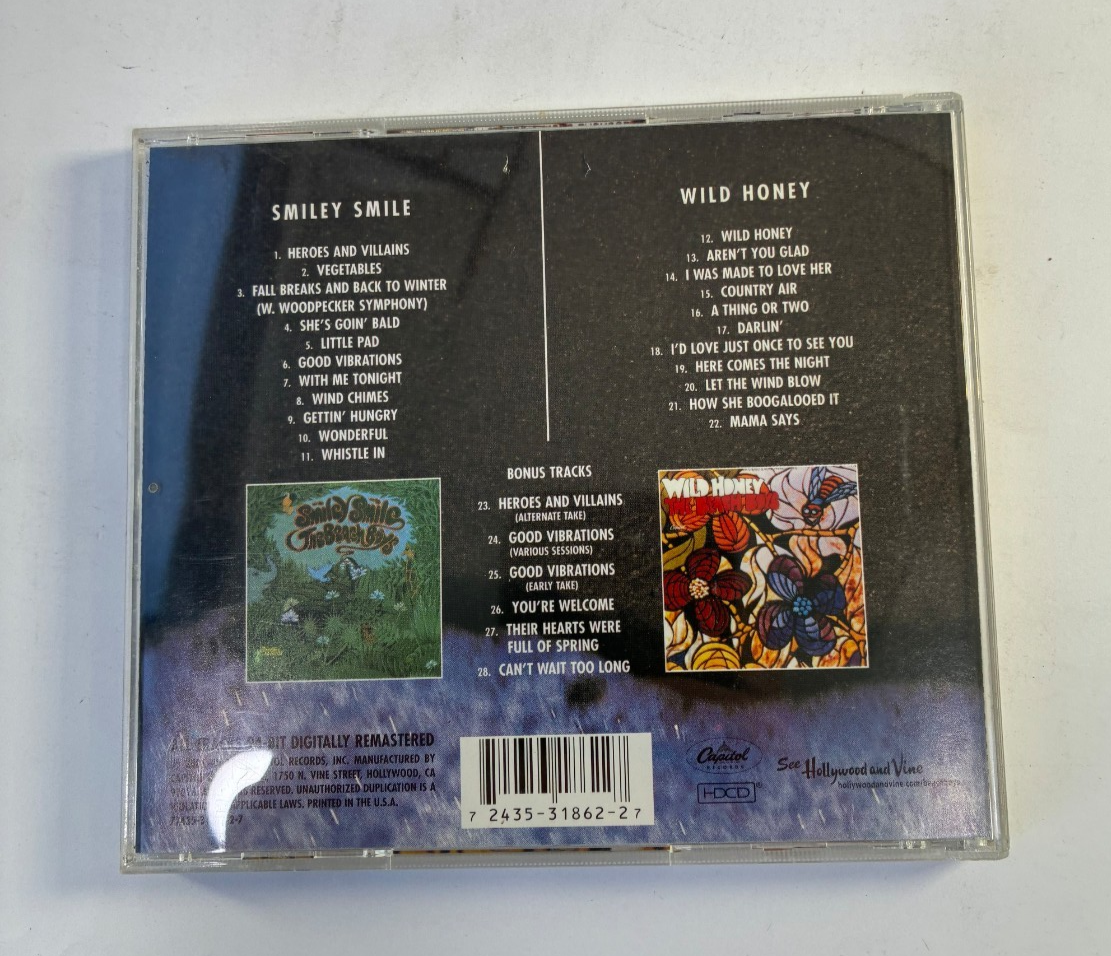 Beach Boys Smiley Smile Wild Honey Capitol Remaster CD 2001