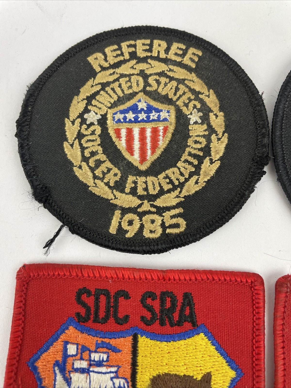 VINTAGE UNITED STATES SOCCER FEDERATION REGIONAL REFEREE YOUTH REG PATCH LOT (5)